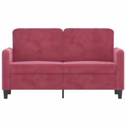 Divano a 2 Posti Rosso Vino 120 cm in Vellutocod mxl 85430 - Vista aggiuntiva 3