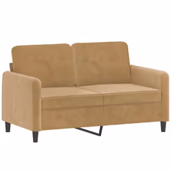 Divano a 2 Posti marrone 120 cm in Vellutocod mxl 133371 - Vista aggiuntiva 2