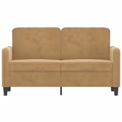Divano a 2 Posti marrone 120 cm in Vellutocod mxl 133371 - Vista aggiuntiva 3