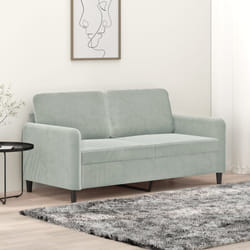 Divano a 2 Posti Grigio Chiaro 140 cm in Vellutocod mxl 107240