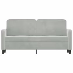Divano a 2 Posti Grigio Chiaro 140 cm in Vellutocod mxl 107240 - Vista aggiuntiva 3