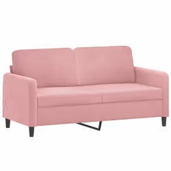 Divano a 2 Posti Rosa 140 cm in Vellutocod mxl 133339 - Vista aggiuntiva 2