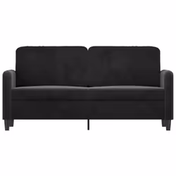Divano a 2 Posti Nero 140 cm in Vellutocod mxl 131219 - Vista aggiuntiva 3