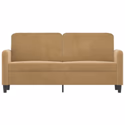 Divano a 2 Posti Marrone 140 cm in Vellutocod mxl 109366 - Vista aggiuntiva 3