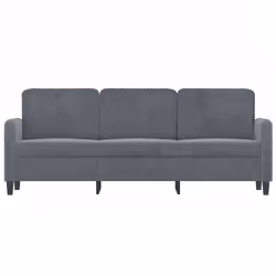 Divano a 3 Posti Grigio Scuro 180 cm in Vellutocod mxl 131145 - Vista aggiuntiva 3