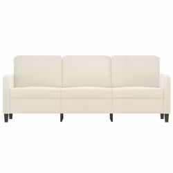 Divano a 3 Posti Crema 180 cm in Vellutocod mxl 85405 - Vista aggiuntiva 3
