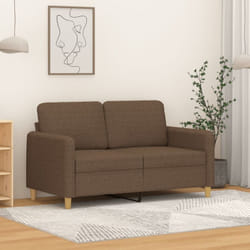 Vidaxl - Divano a 2 Posti Marrone 120 cm in Tessuto 93681