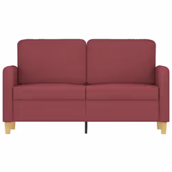 Divano a 2 Posti Rosso Vino 120 cm in Tessutocod mxl 85407 - Vista aggiuntiva 3