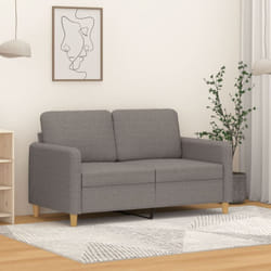 Vidaxl - Divano a 2 Posti Tortora 120 cm in Tessuto 72051