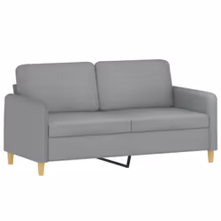 vidaXL Divano a 2 Posti Grigio Chiaro 140 cm in Tessuto - Vista aggiuntiva 2