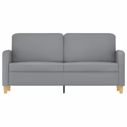 vidaXL Divano a 2 Posti Grigio Chiaro 140 cm in Tessuto - Vista aggiuntiva 3