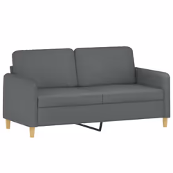 Divano a 2 Posti Grigio Scuro 140 cm in Tessutocod mxl 131210 - Vista aggiuntiva 2