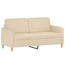 Divano a 2 Posti Crema 140 cm in Tessutocod mxl 109372 - Vista aggiuntiva 2