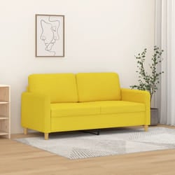 Divano a 2 Posti Giallo Chiaro 140 cm in Tessutocod mxl 85409