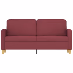 vidaXL Divano a 2 Posti Rosso Vino 140 cm in Tessuto - Vista aggiuntiva 3