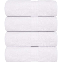 Asciugamani per Sapone 4 pz Bianco 30x30cm 360 g/m² 100% Cotone Vidaxl 2342