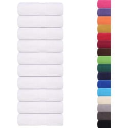 Asciugamani Ospiti 10 pz Bianco 30x50 cm 360 g/m² 100% Cotone Vidaxl