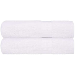 Asciugamani 2 pz Bianchi 50x100 cm 360 g/m² 100% Cotone Vidaxl 6662