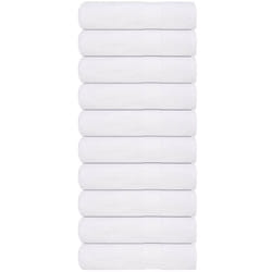 Asciugamani Doccia 10 pz Bianchi 70x140 cm 360 g/m² 100% Cotone Vidaxl 4789