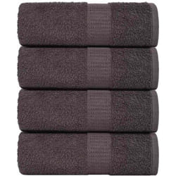 Asciugamani Ospiti 4 pz Antracite 30x50 cm 360 g/m² 100% Cotone Vidaxl 7380