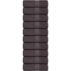 Asciugamani Ospiti 10 pz Antracite 30x50cm 360 g/m² 100% Cotone vidaXL4713