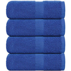 Asciugamani per Sapone 4 pz Blu 30x30 cm 360 g/m² 100% Cotone Vidaxl 4607
