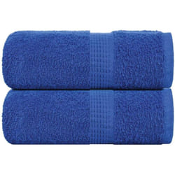 Asciugamani Ospiti 2 pz Blu 30x50 cm 360 g/m² 100% Cotone Vidaxl 3183