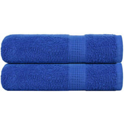 Asciugamani Doccia 2 pz Blu 70x140 cm 360 g/m² 100% Cotone Vidaxl 9546