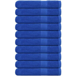 vidaXL Asciugamani per Sauna 10pz Blu 80x200cm 360g/m² 100% Cotone