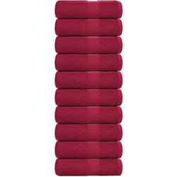 Asciugamani per Sapone 10 pz Bordò 30x30cm 360 g/m² 100% Cotone Vidaxl 6329