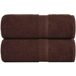 vidaXL Asciugamani per Sapone 2 pz Marrone 30x30cm 360g/m² 100% Cotone