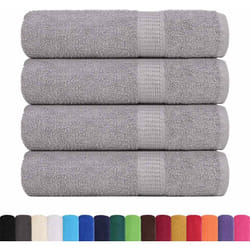 Vidaxl - Asciugamani 4 pz Grigio 50x100 cm 360 g/m² 100% Cotone