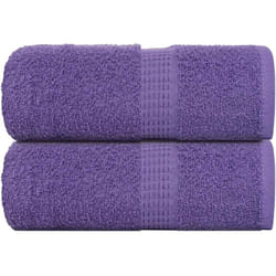 Asciugamani per Sapone 2 pz Viola 30x30cm 360g/m² 100% Cotone Vidaxl 5141