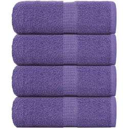 Asciugamani per Sapone 4 pz Viola 30x30cm 360g/m² 100% Cotone Vidaxl 6586