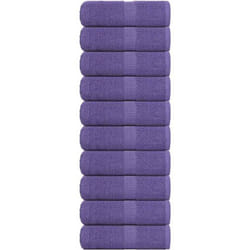 Asciugamani per Sapone 10 pz Viola 30x30cm 360g/m² 100% Cotone Vidaxl 2458