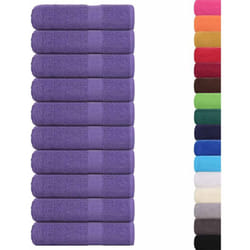 Vidaxl - Asciugamani Doccia 10 pz Viola 70x140 cm 360 g/m² 100% Cotone