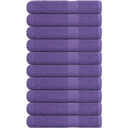 Asciugamani per Sauna 10 pz Viola 80x200cm 360g/m² 100% Cotone Vidaxl 5558