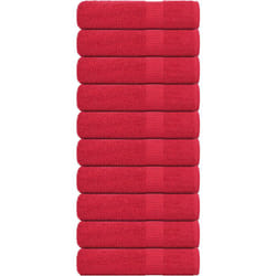Asciugamani da Bagno 10 pz Rossi 100x150cm 360 g/m² 100% Cotone vidaXL7664