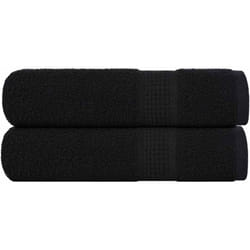Asciugamani Doccia 2 pz Neri 70x140 cm 360 g/m² 100% Cotone Vidaxl 5498