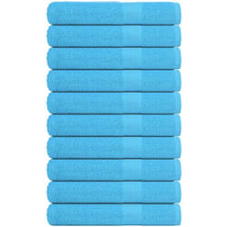 Asciugamani 10 pz Turchesi 100x200 cm 360 g/m² 100% Cotone Vidaxl 3969