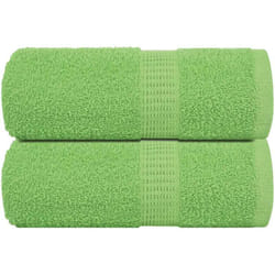 Asciugamani Ospiti 2 pz Verde Mela 30x50 cm 360 g/m² Cotone Vidaxl