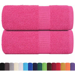 Asciugamani per Sapone 2 pz Rosa 30x30 cm 360 g/m² 100% Cotone Vidaxl