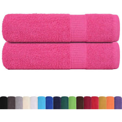 Vidaxl - Asciugamani Doccia 2 pz Rosa 70x140 cm 360 g/m² 100% Cotone