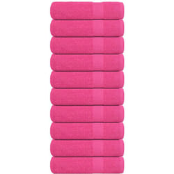 Asciugamani da Bagno 10 pz Rosa 100x150 cm 360 g/m² 100% Cotone Vidaxl 9082