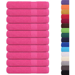 Asciugamani per Sauna 10 pz Rosa 80x200 cm 360 g/m² 100% Cotone Vidaxl