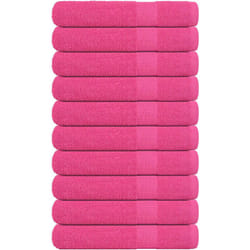 Vidaxl - Asciugamani 10 pz Rosa 100x200 cm 360 g/m² 100% Cotone