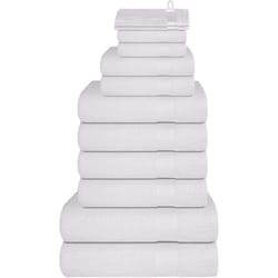 Vidaxl - Set Asciugamani 12 pz Bianchi 360 gsm 100% Cotone 7354