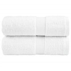 Salviette solund 2 pz Bianchi 70x140 cm 600gsm Vidaxl 844841