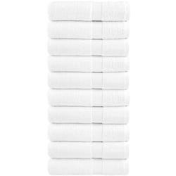 Asciugamani Premium solund 10 pz Bianchi 50x100 cm 600gsm Vidaxl 947216