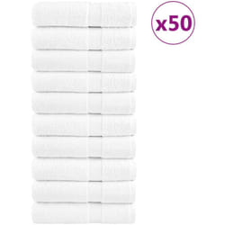 Vidaxl - Asciugamani Premium solund 50 pz Bianchi 50x100 cm 600gsm 985154